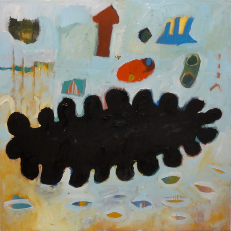 Hawaii Sealife, 2011, Acryl auf Leinwand, 70 x 70 cm, Malerei aus der Serie «Winter»
