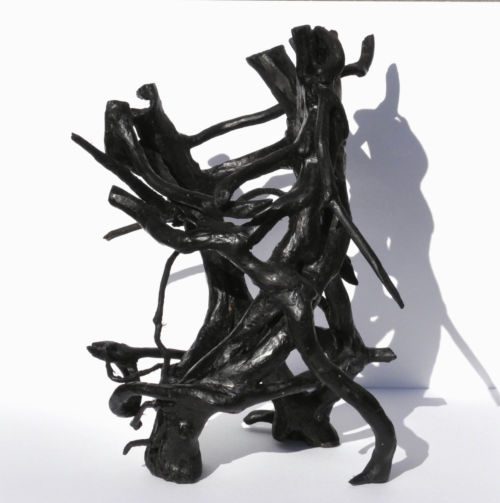 Tanz, 2014, Efeuwurzeln, 32 x 30 cm, Werk aus der Serie «Efeu»